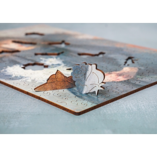 Drewniane puzzle A4 Olga Boznańska Dziewczynka z Chryzantemami 140 el.